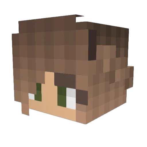 candyllama123 Minecraft avatar head, 3D render