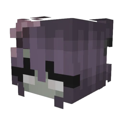 canemori Minecraft avatar head, 3D render