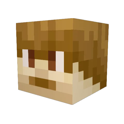 caneratik Minecraft avatar head, 3D render