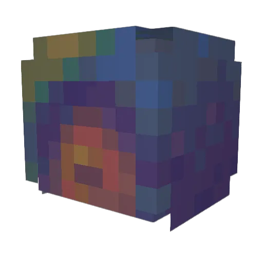 canhandy Minecraft avatar head, 3D render