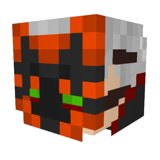 canid666 Minecraft avatar head, 3D render