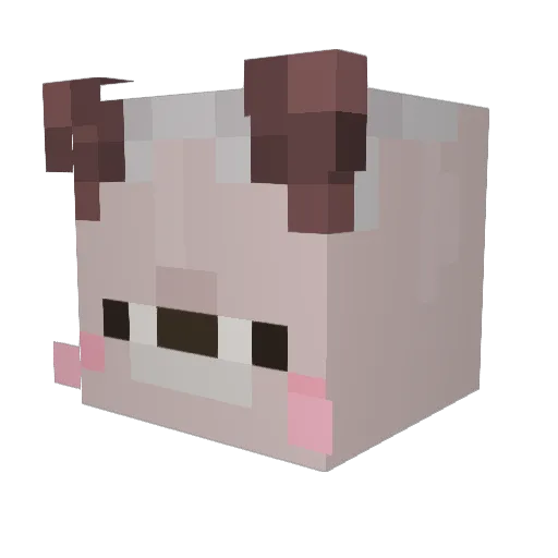 canisthepup Minecraft avatar head, 3D render