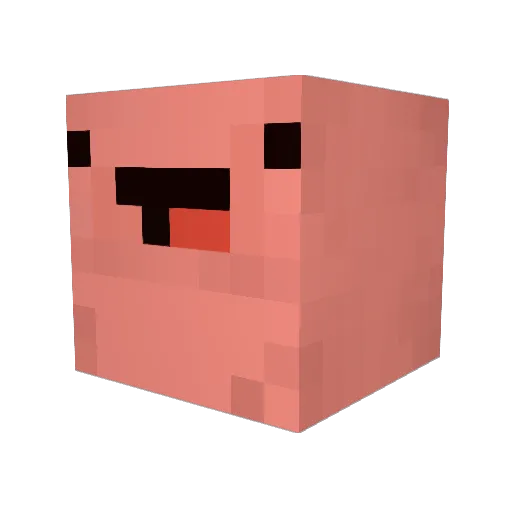 canmichael Minecraft avatar head, 3D render
