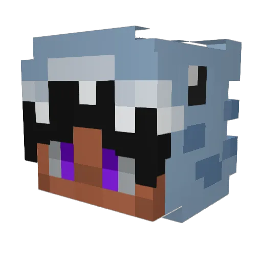canmrin Minecraft avatar head, 3D render