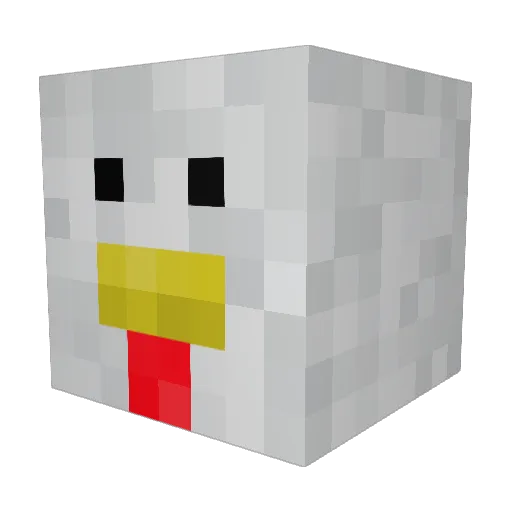 cannedkam Minecraft avatar head, 3D render
