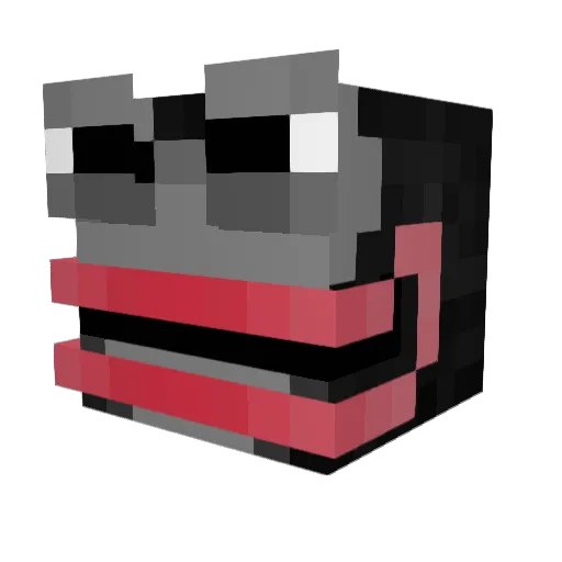 cannibias Minecraft avatar head, 3D render