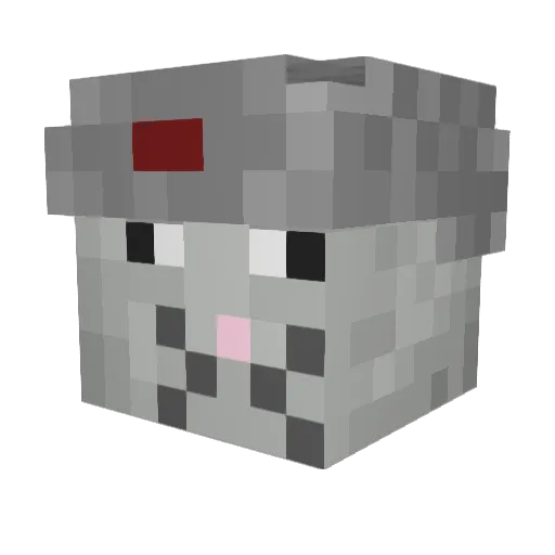 cannonstrike Minecraft avatar head, 3D render