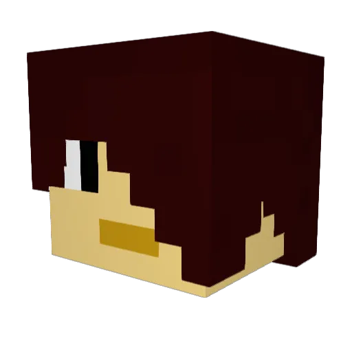 cannonsword Minecraft avatar head, 3D render