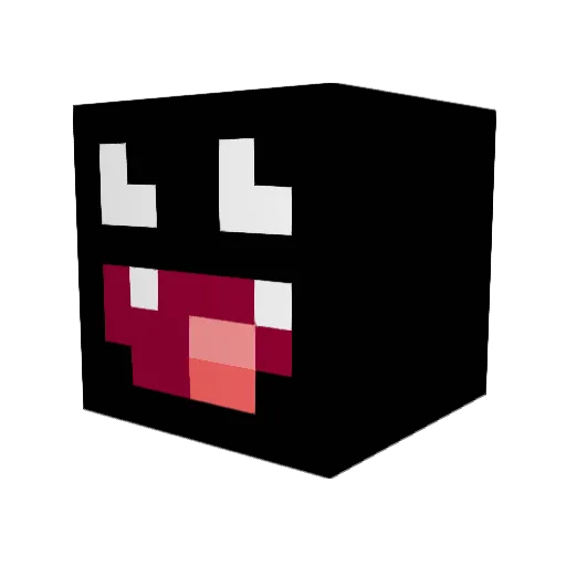 canoe_moe Minecraft avatar head, 3D render