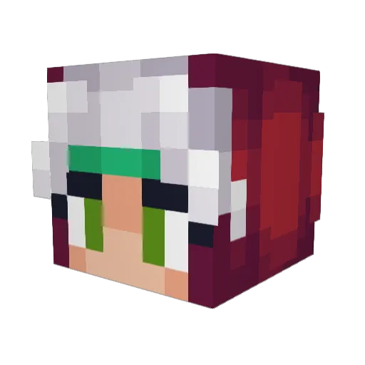 canoffrijoles Minecraft avatar head, 3D render