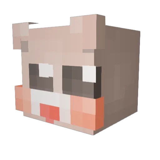 canon5946 Minecraft avatar head, 3D render