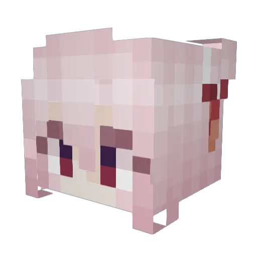canopyjettison Minecraft avatar head, 3D render