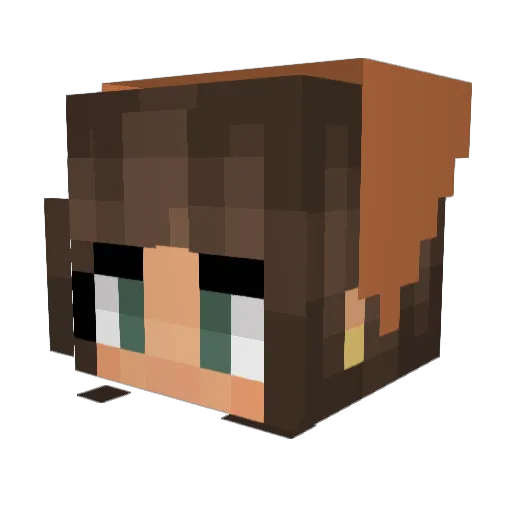 cantalopee Minecraft avatar head, 3D render