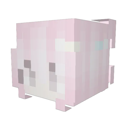 canthinky Minecraft avatar head, 3D render