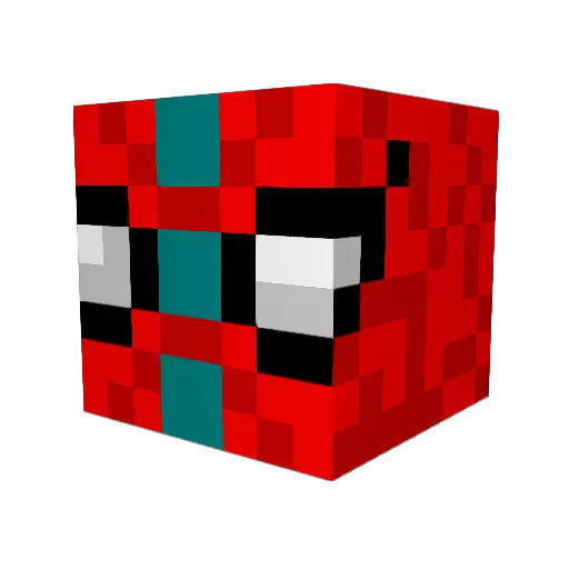 cantoro Minecraft avatar head, 3D render