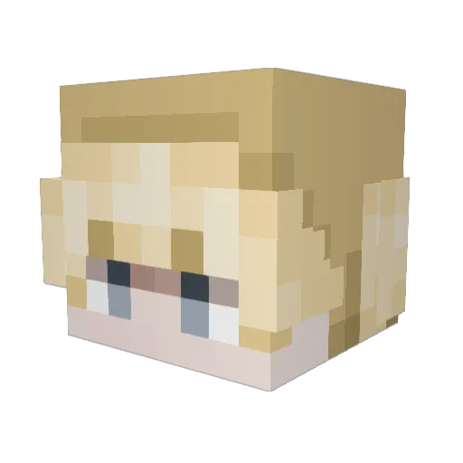 canxyii Minecraft avatar head, 3D render