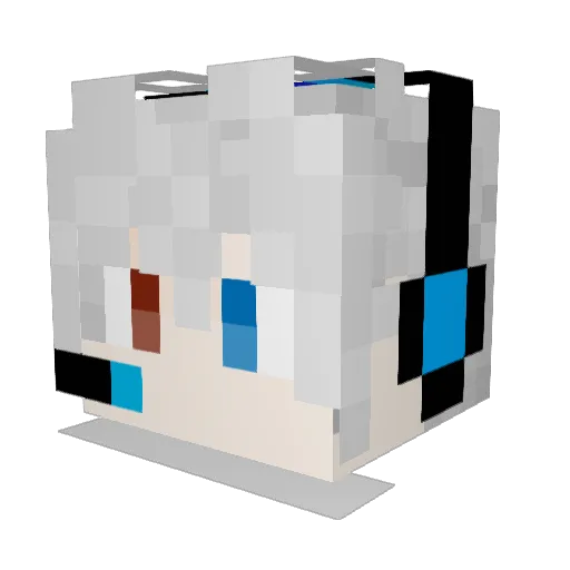 canyiZ Minecraft avatar head, 3D render