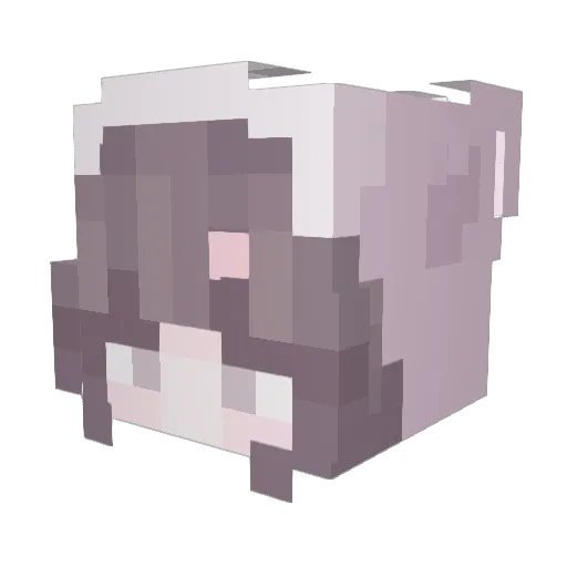 caochuan Minecraft avatar head, 3D render