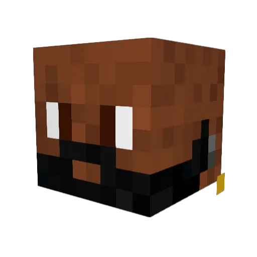 caol777 Minecraft avatar head, 3D render