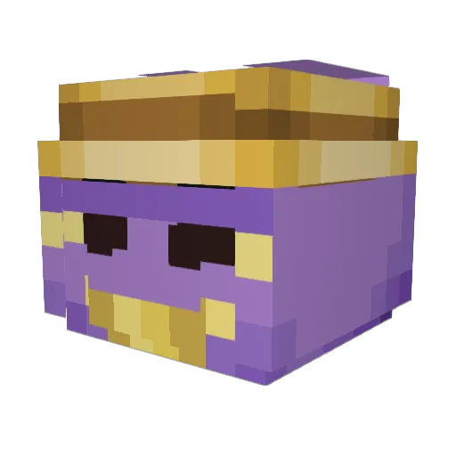 caolca Minecraft avatar head, 3D render