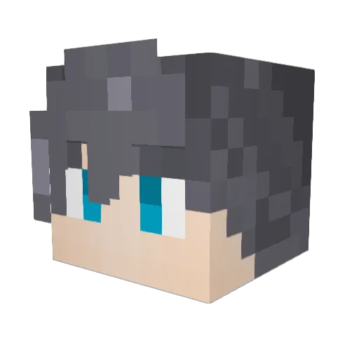 caollll Minecraft avatar head, 3D render