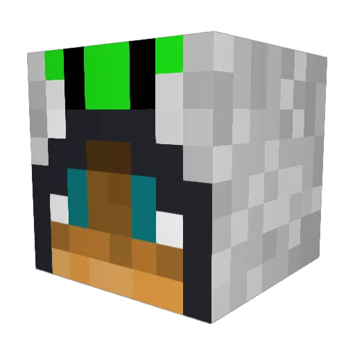 caosJOKER44 Minecraft avatar head, 3D render