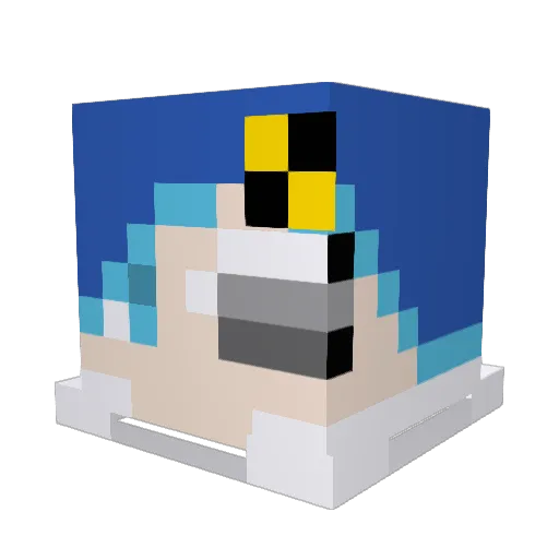 caoshui1225 Minecraft avatar head, 3D render