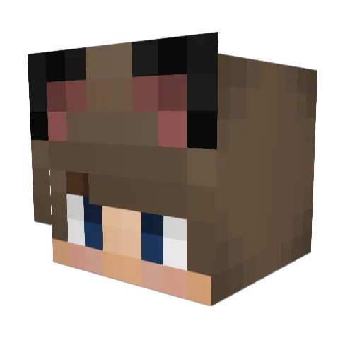 capaflo Minecraft avatar head, 3D render