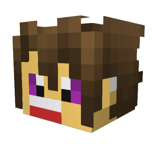 capanoj Minecraft avatar head, 3D render