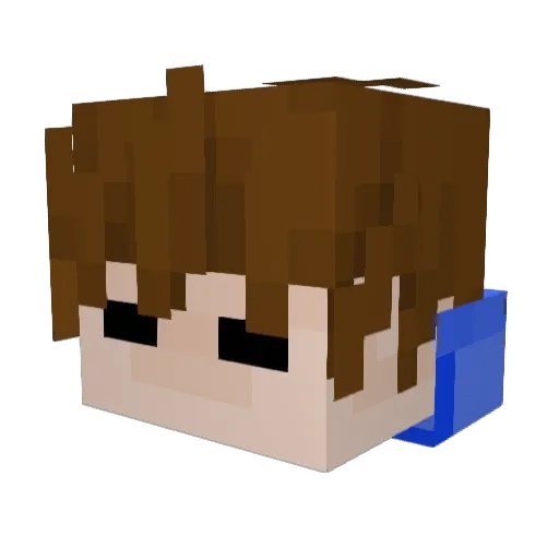 capanzo Minecraft avatar head, 3D render