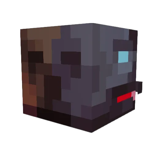 capbara Minecraft avatar head, 3D render