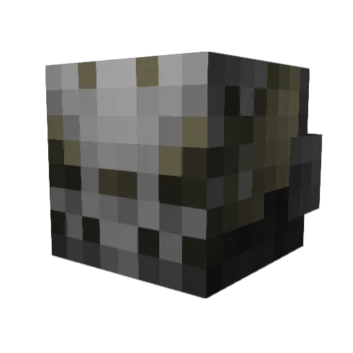 capclay Minecraft avatar head, 3D render