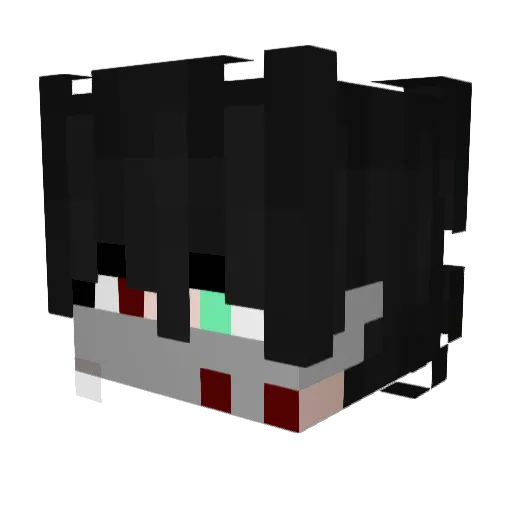 cape_brgr Minecraft avatar head, 3D render