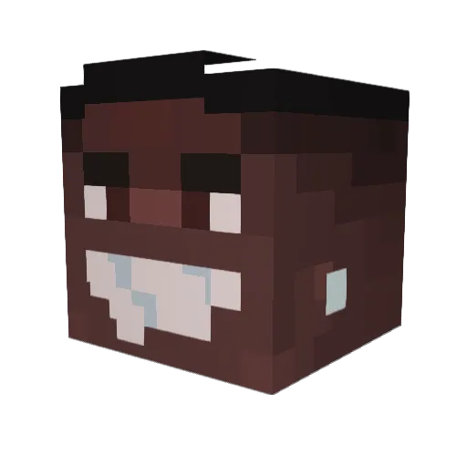 capecodhat Minecraft avatar head, 3D render