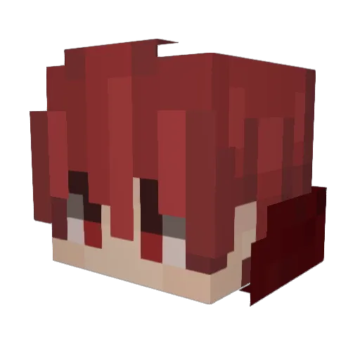 capedmalphs Minecraft avatar head, 3D render