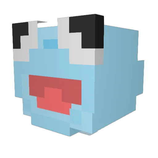 capeh_ Minecraft avatar head, 3D render