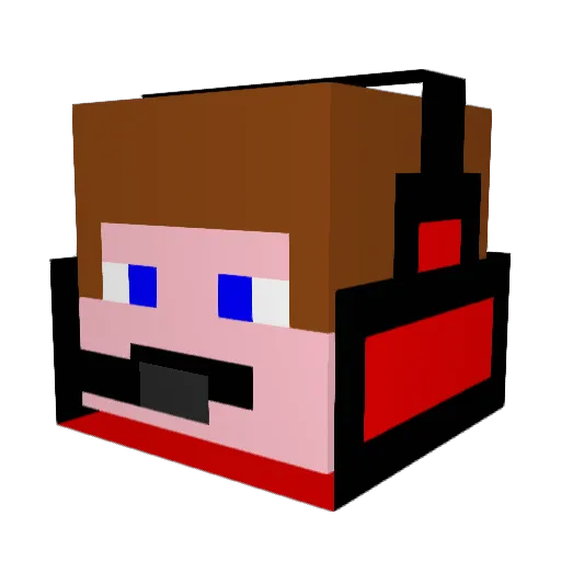 capgod3 Minecraft avatar head, 3D render