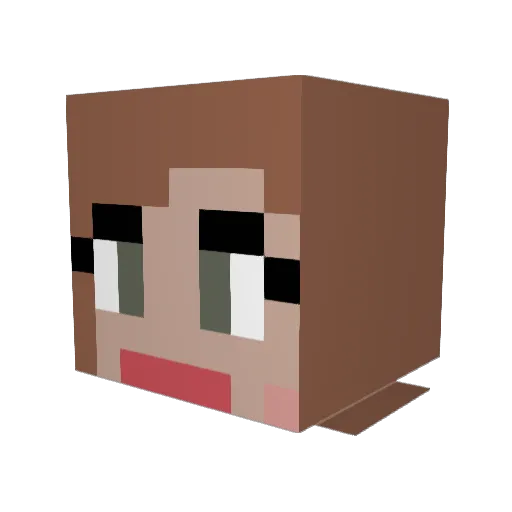 caphas Minecraft avatar head, 3D render