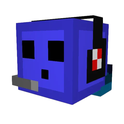 capi0 Minecraft avatar head, 3D render