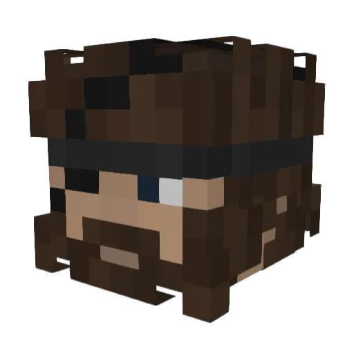 capitaine_Patate Minecraft avatar head, 3D render