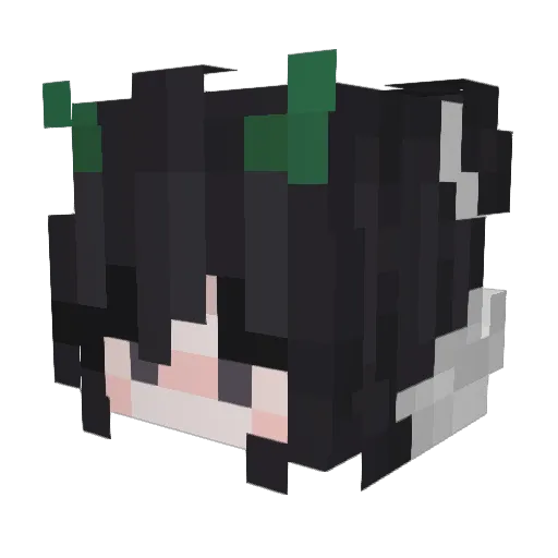 capitalgray Minecraft avatar head, 3D render