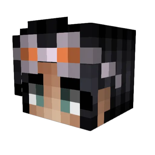 capitanMurdock Minecraft avatar head, 3D render