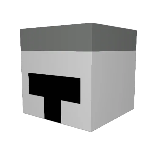 capitush Minecraft avatar head, 3D render