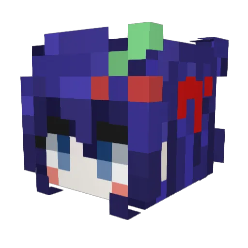 capleaf Minecraft avatar head, 3D render