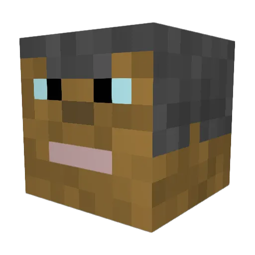 capnchewie Minecraft avatar head, 3D render