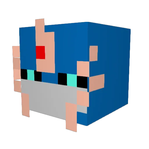 capnjake74 Minecraft avatar head, 3D render
