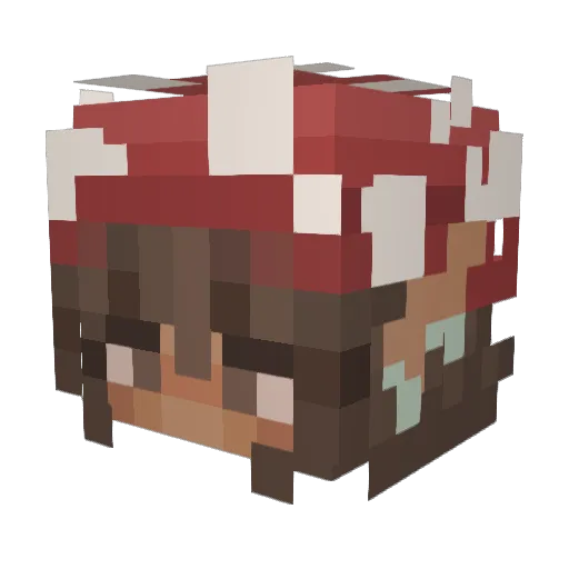 capnsnuf Minecraft avatar head, 3D render