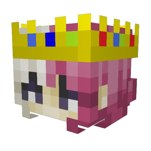 capnvim Minecraft avatar head, 3D render
