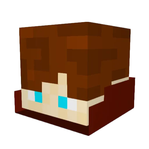 capoom Minecraft avatar head, 3D render