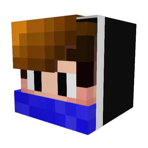 capped69 Minecraft avatar head, 3D render
